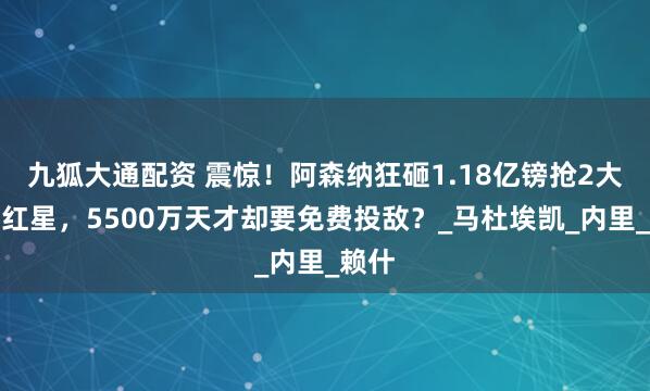 九狐大通配资 震惊！阿森纳狂砸1.18亿镑抢2大英超红星，5500万天才却要免费投敌？_马杜埃凯_内里_赖什