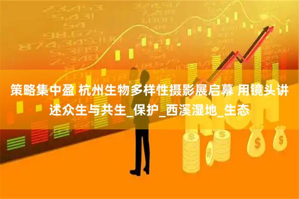 策略集中盈 杭州生物多样性摄影展启幕 用镜头讲述众生与共生_保护_西溪湿地_生态